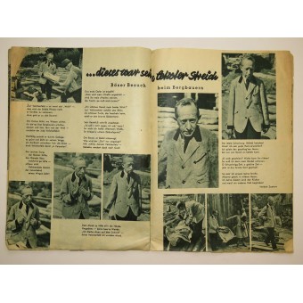 Revista Der Aufbau, agosto de 1938, 32 páginas. Espenlaub militaria
